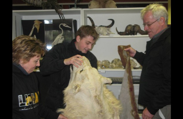 The Trustees with Shaun from Blackpool Zoo The Trustees with Shaun from Blackpool Zoo