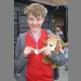 Oliver shows off his medal Oliver shows off his medal