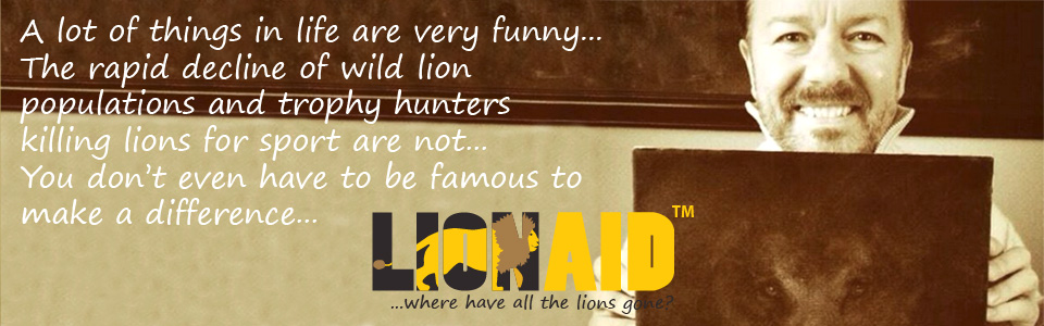 Ricky Gervais supports LionAid Ricky Gervais supports LionAid