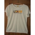 Cream Viscose Bamboo/Organic Cotton Tee Shirt - "LionAid"