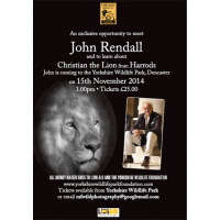 Meet John Rendall and LionAid at the Yorkshire Wildlife Park