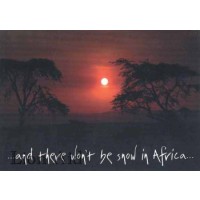 Christmas Card - african sunset by Martin Fowkes 