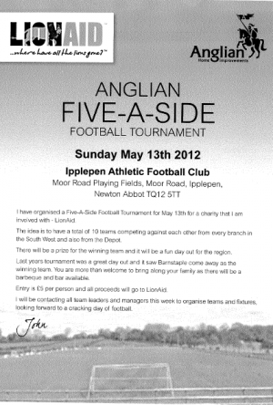 Anglian Five - A - Side Football Tournament
