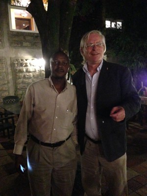 Meeting with elephant campaigner, Jim Nyamu